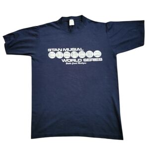 Vintage Stan Musial World Series Tshirt,  medium